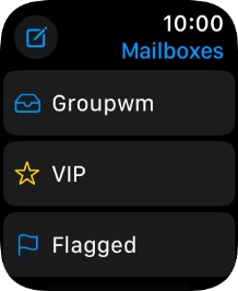 Press the required email account.