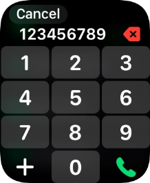 Key in the required number and press the call icon.