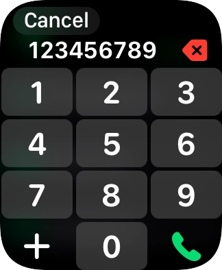 Key in the required number and press the call icon.