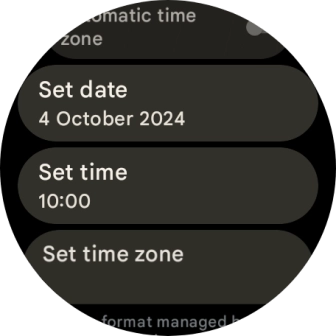 Press Set date.