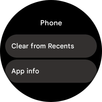 Press Clear from Recents.