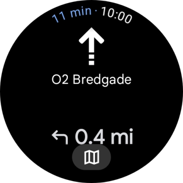 Follow the instructions on the screen to navigate to the selected destination.