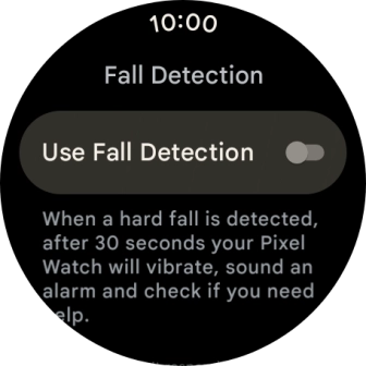 Follow the instructions on the screen to turn the function on or off.