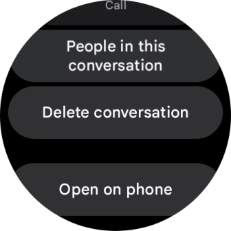 Press Delete conversation.