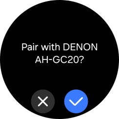 Press the confirm icon.