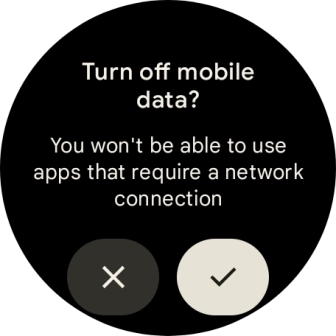 Press the confirm icon.