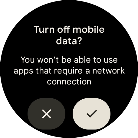 Press the confirm icon.