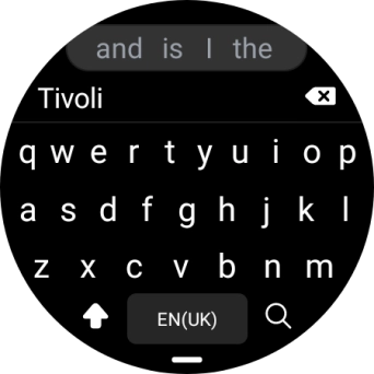 Key in the required destination and press the search icon.