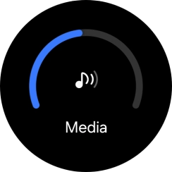 Slide the circle to select the required volume.