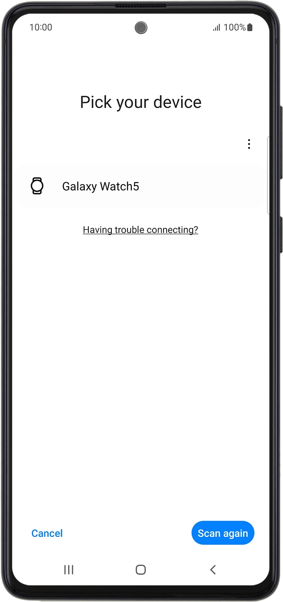 On your phone: Press Galaxy Watch5.