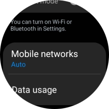Press Mobile networks.