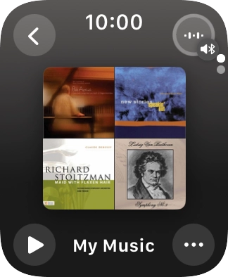 Press the play icon to start the playback.