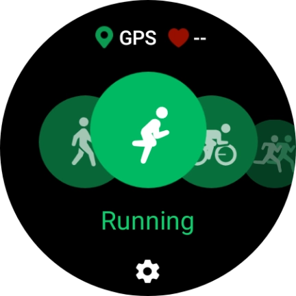 Press the settings icon.