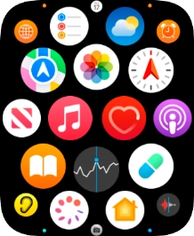 Press the heart rate sensor icon.