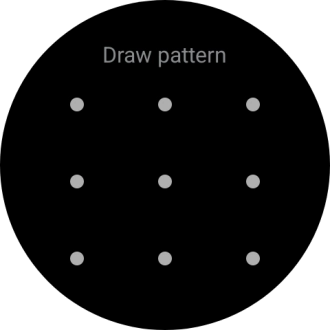 Slide your finger across the screen to connect at least four points and follow the instructions on the screen to create a pattern as lock code.