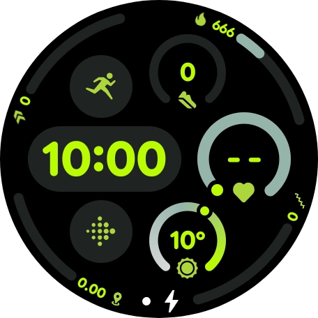 When the battery charging icon is displayed, the battery is charging.