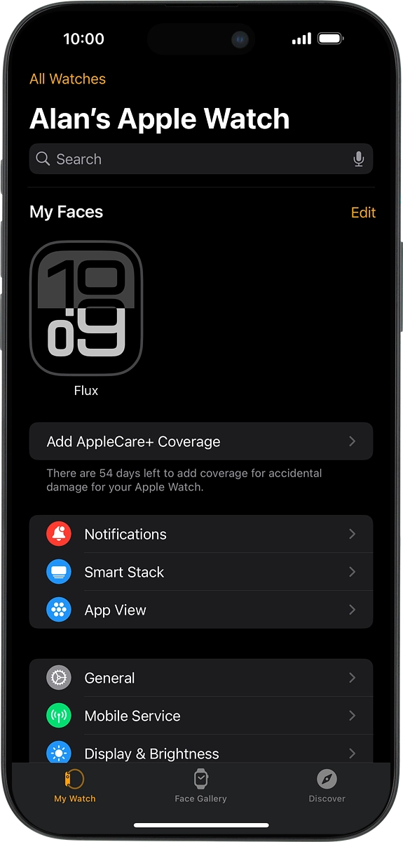 On your phone: Press Discover.