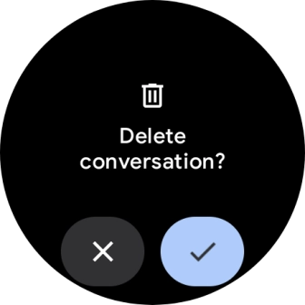 Press the confirm icon.