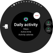 Press the remove widget icon.