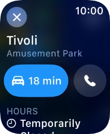 Press the start journey icon.