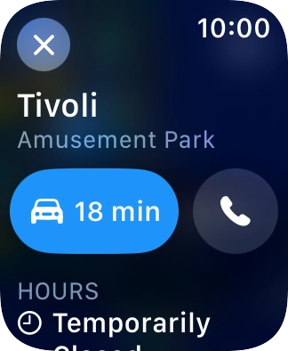 Press the start journey icon.