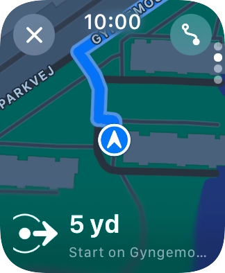 Follow the instructions on the screen to go to the required destination.