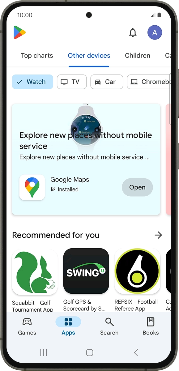 On your phone: Press Search.