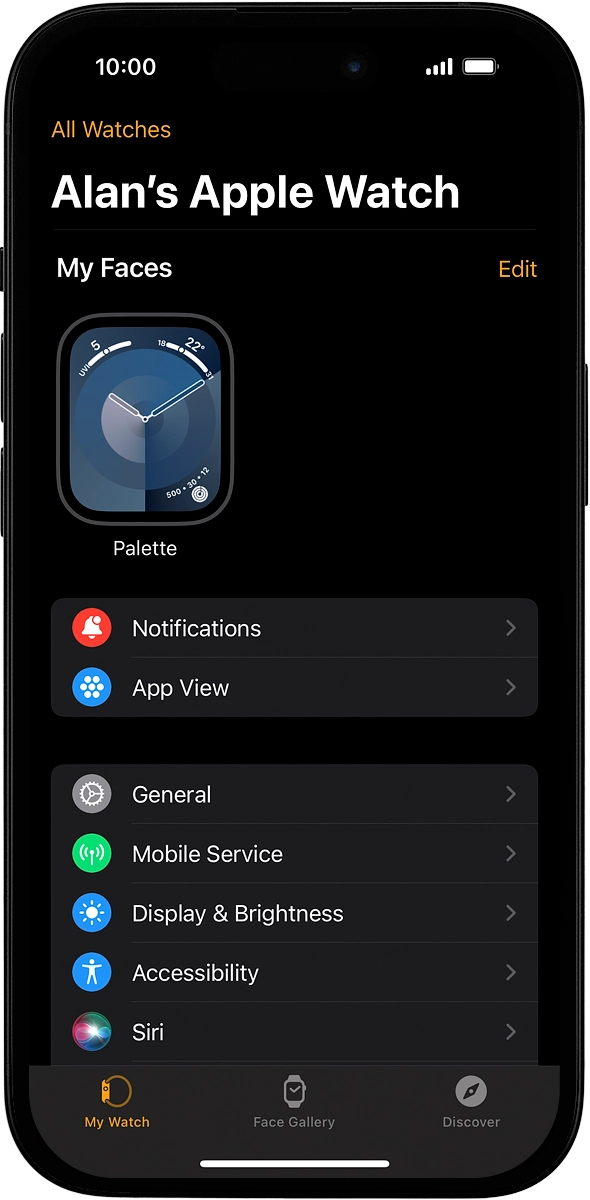 On your phone: Press Discover.