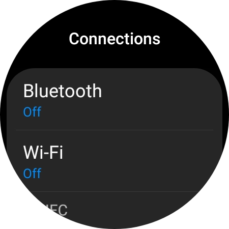 Press Bluetooth. Press Bluetooth.