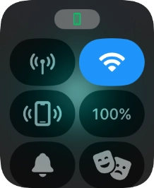 Press the find phone icon to send a signal to your phone.