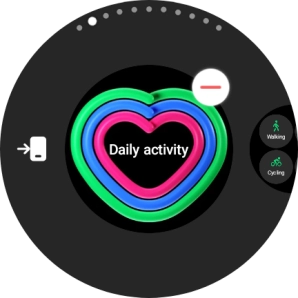Press the remove widget icon.