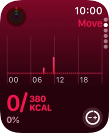 Keep sliding upwards to see the number of steps, distance and number of floors you've covered.