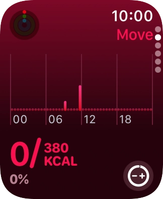 Keep sliding upwards to see the number of steps, distance and number of floors you've covered.