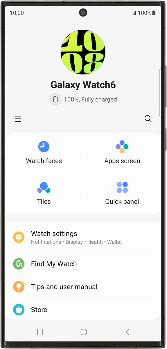 On your phone: Press Store.