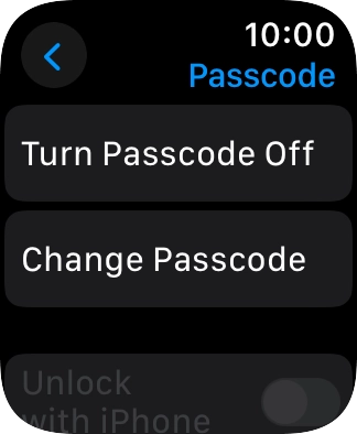 Press Turn Passcode Off and key in the current lock code.