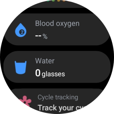 Press Blood oxygen.