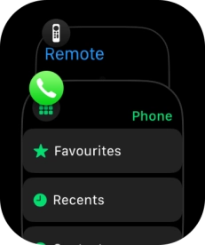 Slide your finger left on the required application.