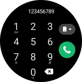 Press the call icon.