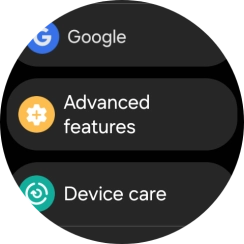 Press Advanced features.