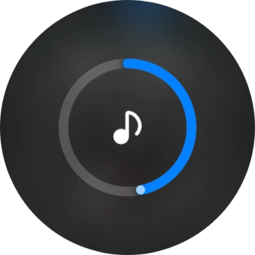 Slide the circle to select the required volume.