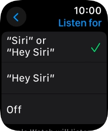 Press the required setting to turn the function on or off.