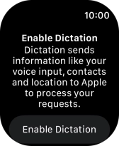 Press Enable Dictation.