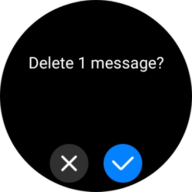 Press the confirm icon.