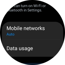 Press Mobile networks.