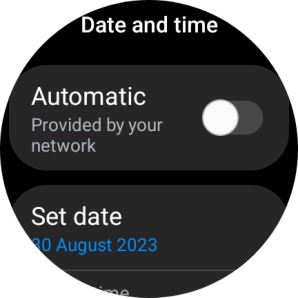 Press Set date.