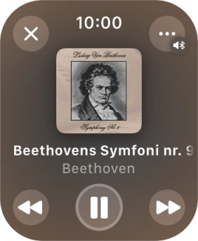 Turn the Digital Crown to select the required volume.