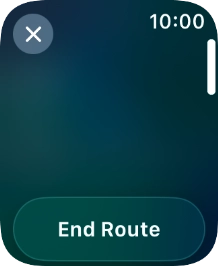 Press End Route.