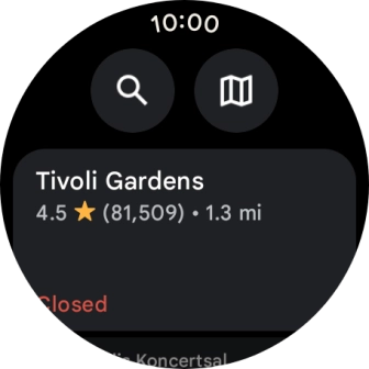 Press the required destination.