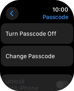 Press Turn Passcode Off and key in the current lock code.