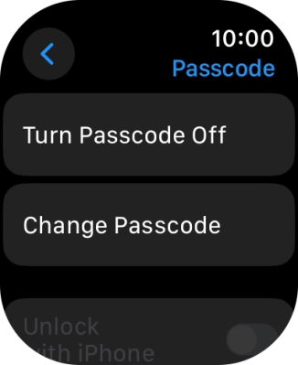 Press Turn Passcode Off and key in the current lock code.